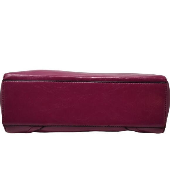 Plum Purple Gold Trim Handbag - Picture 6 of 10